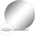 WGV Large Round Mirror Plate 10" Diameter, 4.5 mm Thickness, Frameless Sanded Edges, Quality Thick Candle Tray, Home Event Party Wedding Table Centerpiece Wall Decor, 1 Piece