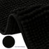 subrtex Bathroom Rugs Chenille Bath Rug Soft Short Plush Bath Mat Soft Shower Mat Water Absorbent Shower Mat Quick Dry Machine Washable(Black,16" x 24")