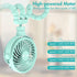 Stroller Fan, 2600mAh Battery Powered Personal Desk Air Circulator Fan with Flexible Tripod, Ultra Quiet 4 Speed 360° Rotatable USB Fan for Stroller Office Camping Hurricane Outage, Blue
