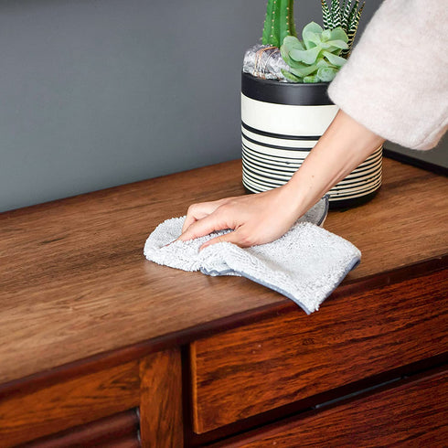 Full Circle Renew Collection Multifunctional Recycled Microfiber Cloths, Set of 5, Multicolor