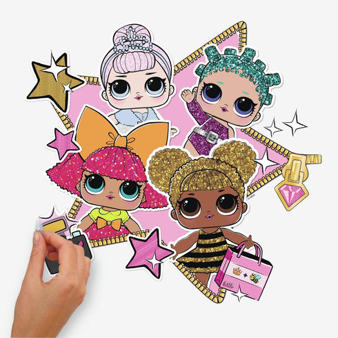RoomMates RMK3889GM LOL Surprise! Peel and Stick Giant Wall Decals