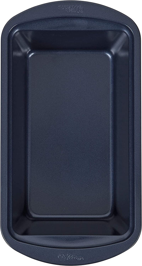 Wilton Non-Stick Diamond-Infused Navy Blue Loaf Baking Pan, 9 x 5-inch