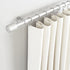 Amazon Basics 1-Inch Wall Curtain Rod with Cap Finials - 36 to 72 Inch, Nickel