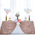 Hahuho 50x80 inch Rectangular Sequin Tablecloth Rose Gold, Glitter Tablecloth for Bridal Shower Decorations, Birthday, Wedding, Dessert, Banquet?50x80 Inch, Rose Gold?