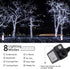 Lomotech White Christmas Lights, 66Ft 200 LED White String Light, Connectable Oversize Lamp Beads Light String, Timer Function 8 Modes Twinkle Light for Christmas, Garden, Holiday Decoration