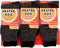 eated Sox Men's 3 Pairs of Insulated Thermal Socks.size 10-13