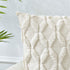 LHKIS Throw Pillow Covers 18x18, Beige Decorative Boho Pillow Case Cushion Cover with Velvet Luxury Soft Plush Short Wool for Couch Sofa Bedroom Car, Set of 2