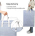 ZERO JET LAG 72L Laundry Hamper with Handles Large Laundry Basket Laundry Bin Collapsable Dirty Clothes Basket Laundry Bag Foldable Dirty Hamper (Striped Blue)