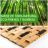 Gonioa Natural Bamboo Bath Mat, Wooden Door Mat Kitchen Floor Bath Rug, Bathroom Shower and Tub Mats, Wooden Bath Mat for Shower, Bath, Spa Or Sauna