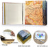 Holoary Photo Album Self Adhesive Magnetic Self-Stick Page Scrapbook Hand Made DIY Albums, Printed Kraft Paper Cover Old Map Adventure World Travel Book