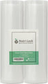 Nutri Lock Vacuum Sealer Bags - Set of 2 11x50 Inch BPA-Free Rolls - Vac Seal for Sous Vide & Meal Prep - Compatible with Foodsaver, Commercial Grade Bag