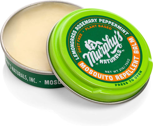 Murphy's Naturals Mosquito Repellent Balm | Plant Based, All Natural Ingredients | DEET Free | Travel/Pocket Size | 0.75 oz