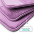 Clara Clark Bathroom Rugs, Velvet Memory Foam Bath Mat, Non-Slip Bath Rugs, Machine Wash, Dries Quickly, Ultra Soft Plush Bath Mats for Bathroom, 3 Piece Set, Lavender Dream