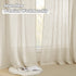 RYB HOME Living Room Sheer Curtains - Solid Linen Semi Sheer Panels Window Decorating Drapes, Rod Pocket Privacy Sheer for Kids Bedroom Playroom Cabin, Warm Beige, W 52 x L 72 inches, Set of 2