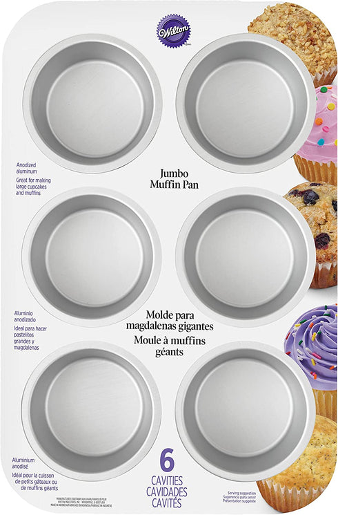 Wilton Jumbo Non-Stick Muffin Pan, 6-Cup
