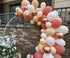 Beaumode DIY Matte Dusty Pink Peach Balloon Garland,Balloon Arch Wedding Cream Baby Shower Bridal Shower 1st Birthday Photo Backdrop Party Decoration (Dusty Pink and Peach)