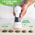 GreenLife Salt and Pepper Grinder, Mess-Free Ratchet Mill, Adjustable Coarseness and Easily Refillable, Red