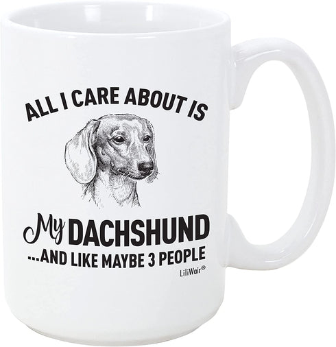 Dachshund Mom Gifts Mug For Christmas Women Men Dad Decor Lover Decorations Stuff I Love Dachshund Coffee Accessories Talking Art Apparel Funny Birthday Home Supplies Products Dog Coffee Cup Mugs