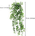 AUSTOR 2 Packs Artificial Hanging Plants with Pot Fake Plants Hanging Vines Shelf Plants Artificial Decor Potted Plants for Home Indoor Outdoor Office
