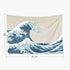 Pamime Tapastry'S Wall Hanging, Tapestry, Home Decor Tapestry Great Wave Mount Fuji Century Dorm Bedroom Living Room 80X60 Inches?200X150Cm? Inhouse,Blue White