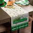 Chic D St.Patrick's Day Table Runner 13x70inch, Vintage Truck St.Patrick's Day Cotton Linen Spring Table Cloth Runners for Wedding Party Dinning Coffee Holiday, Farmhouse Style, Rustic Wood Gold Coin