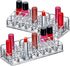 Amazing Abby - Glamour - 2-Pack 24-Slot Acrylic Lipstick Organizer, Lipstick Holder, Lip Gloss Organizer, Cosmetic Storage Display, Perfect Storage Solution for Drawer, Vanity, Bathroom, and More