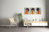 Framed Canvas Wall Decor Art Print Picture for Living Room- Wall Decorations for Bedroom Green Gray African Girls Painting- Modern Home Wall Decor Stretched and Framed Ready to Hang Pictures- 12"x16"x3 Panels