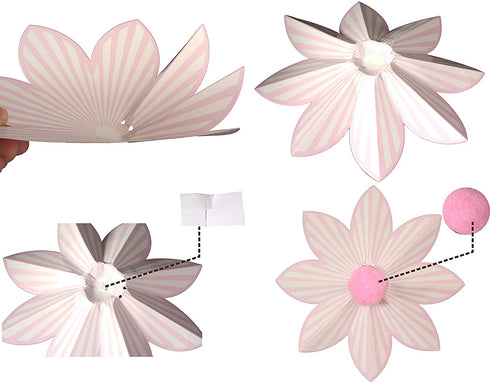 Princess Birthday Decoration | Princess Birthday Banner | Pink Happy Birthday Banner | Pink and Gold Birthday Party Decorations | Princess & Flower shape birthday party banner | Princess Home & Cab s