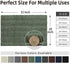 Easy-Going Luxury Chenille Striped Pattern Bath Mat, 20x32 in, Soft Plush Bath Rug, Absorbent Bathroom Rug, Non Slip Perfect Carpet Rugs for Shower, Bedroom, Front Door, Enterway (Greyish Green)