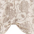 JINCHAN Valance Curtain Kitchen Farmhouse Window Valance for Living Room Linen Scroll Paisley Valance for Bedroom Bathroom Floral Printed Tie Up Small Valance 20 Inch 1 Panel Rod Pocket Taupe on Beige