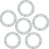 Sumind 6 Pieces Wire Wreath Rings Dark Green Wire Wreath Frame for Christmas Decoration (10 Inch)