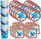 Airplane Birthday Party Supplies Set Plates Napkins Cups Tableware Kit for 16