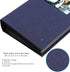 NESCL Photo Album 4x6 Photos Hold 408 Slip-in Acid-Free Black Pockets Picture Book, Linen Cover Small Photo Albums for Wedding Anniversary Family Baby Vacation Christmas Gifts (Blue)