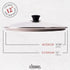 Glass Lid - 12"-inch/30.48-cm/308mm - Compatible with Lodge - Fully Assembled Tempered Replacement Cover - Oven Safe for Skillet Pots Pans: Universal for all Cookware: Cast Iron, Stainless, Non-Stick
