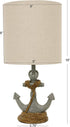 Décor Therapy TL15453 Table Lamp, Antique Iced Blue