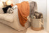 East Earth Storage Basket, the perfect Toy Storage, blanket, throw pillow or Laundry bin (light grey)