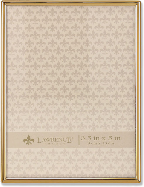 Lawrence Frames 670035 3.5x5 Simply Gold Metal Picture Frame