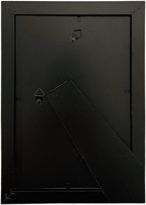 Frame Amo 6x9 Black Modern Picture Frame, 1 inch Border, Glass Front, for Wall or Table (1)