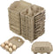 ADXCO 24 Pack Paper Egg Cartons Easter Reusable Egg Storage Natural Pulp Egg Cartons for Chicken Eggs Bulk Blank Egg Container Holds 6 Eggs For Storing Fresh Pasture Raised Eggs