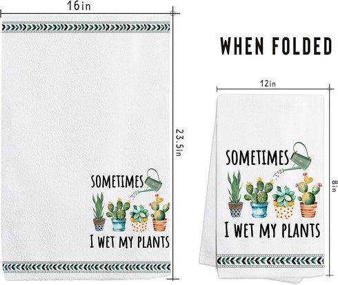 pinata Plant Lover Gifts Funny Kitchen Towels, What The Fucculent, I Wet My Plants Gifts for Gardeners, Crazy Plant Lady Gifts, Decorative Kitchen Towels, Hand Towels, Tea Towels, Housewarming Gift