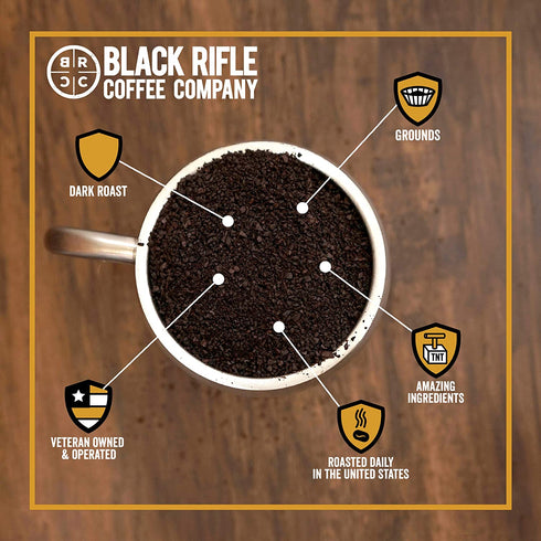 Black Rifle Coffee Ground (Murdered Out (Extra Dark Roast), 12 Ounce)
