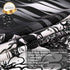 Skull Floral Tapestry Meditation Skeleton Tapestry Mountain Wave Tapestry Moon and Star Tarot Tapestry Starry Black and White Tapestry(59.1 x 82.7 inches)