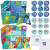 36 Pieces Valentines Cootie Catcher Games Valentine Origami Games Valentines Cootie Catcher Paper Fortune Cards Teller Paper with Envelopes and Stickers for School Classroom Valentines Party Favors