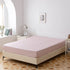 AOJIM Pure Cotton Printing Fitted Sheet Twin Size 39"x75" with 15" Deep Pocket Design Pink Grids Mattress Cover for Kids/Adults / Only One Piece
