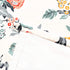 DriftAway Ada Botanical Print Lined Flower Leaf Thermal Insulated Window Valance Rod Pocket 52 Inch by 14 Inch Plus 1.75 Inch Header Ivory Orange Teal 1 Pack