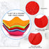 5 Pieces Bowl Cozy Holder Heat Tolerant Plate Huggers Multi Color Polyester Hot Bowl Holder Potholder Protector for Heat Soup, Rice Bowl