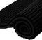 subrtex Bathroom Rugs Chenille Bath Rug Soft Short Plush Bath Mat Soft Shower Mat Water Absorbent Shower Mat Quick Dry Machine Washable(Black,16" x 24")