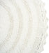 DII Crochet Collection Reversible Bath Mat, Round, 27.5" Diameter, White