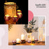 12 Pieces Round Votive Candle Holders Glass Tealight Candle Holder for Wedding Home Decor (Rose Gold)