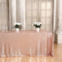 Poise3EHome 60×102'' Rectangle Sequin Tablecloth for Party Cake Dessert Table Exhibition Events, Rose Gold